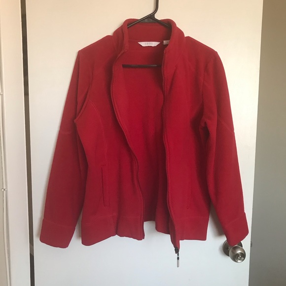 IZOD Fleece Full Zip Jacket - Size M - Picture 5 of 11